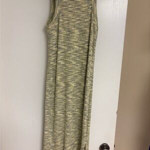 Old Navy Green Sheath Maxi Dress Sleeveless